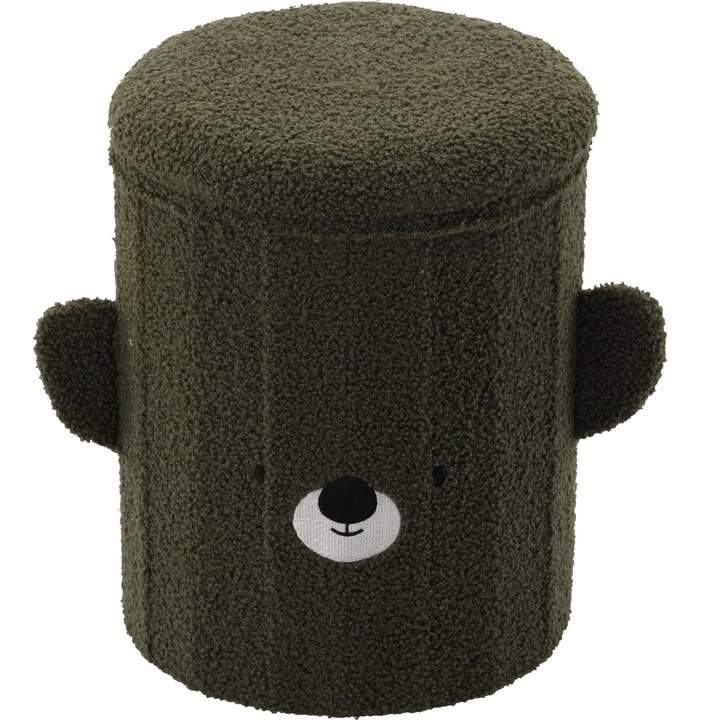 001-6 Taburet pentru copii, pliabil cu spatiu depozitare, 80kg, 28×34 cm, verde Mob360 - imagine 1