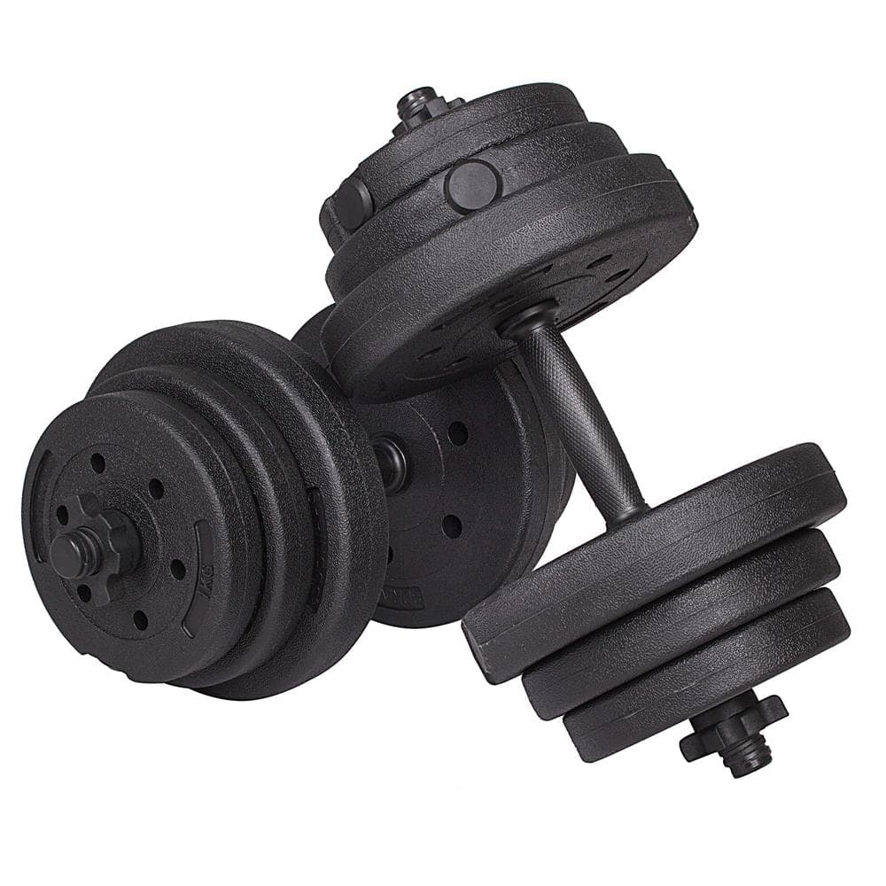 01-1 Set gantere reglabile 20kg (2x10kg) din compozit Mob360 - imagine 1