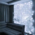 Ghirlanda luminoasa tip perdea 200 LED-uri, 2x2m, pentru interior, alimentare USB, alb Mob360