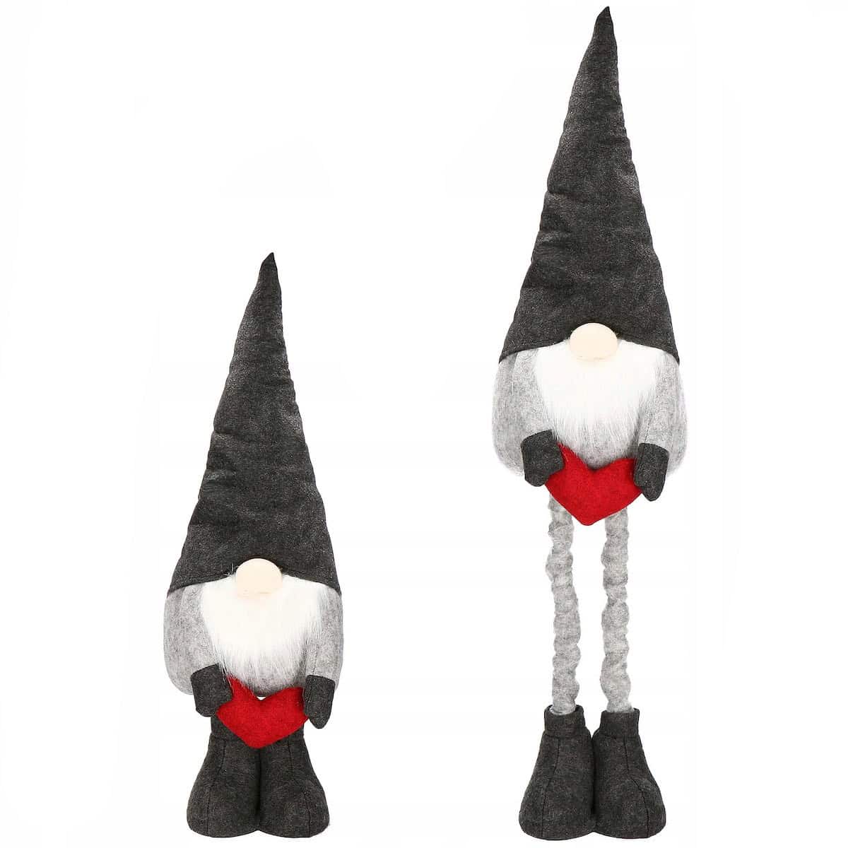 01-45 Figurina Craciun, Spiridus, picioare telescopice, inaltime extensibila 63-93cm Mob360 - imagine 1