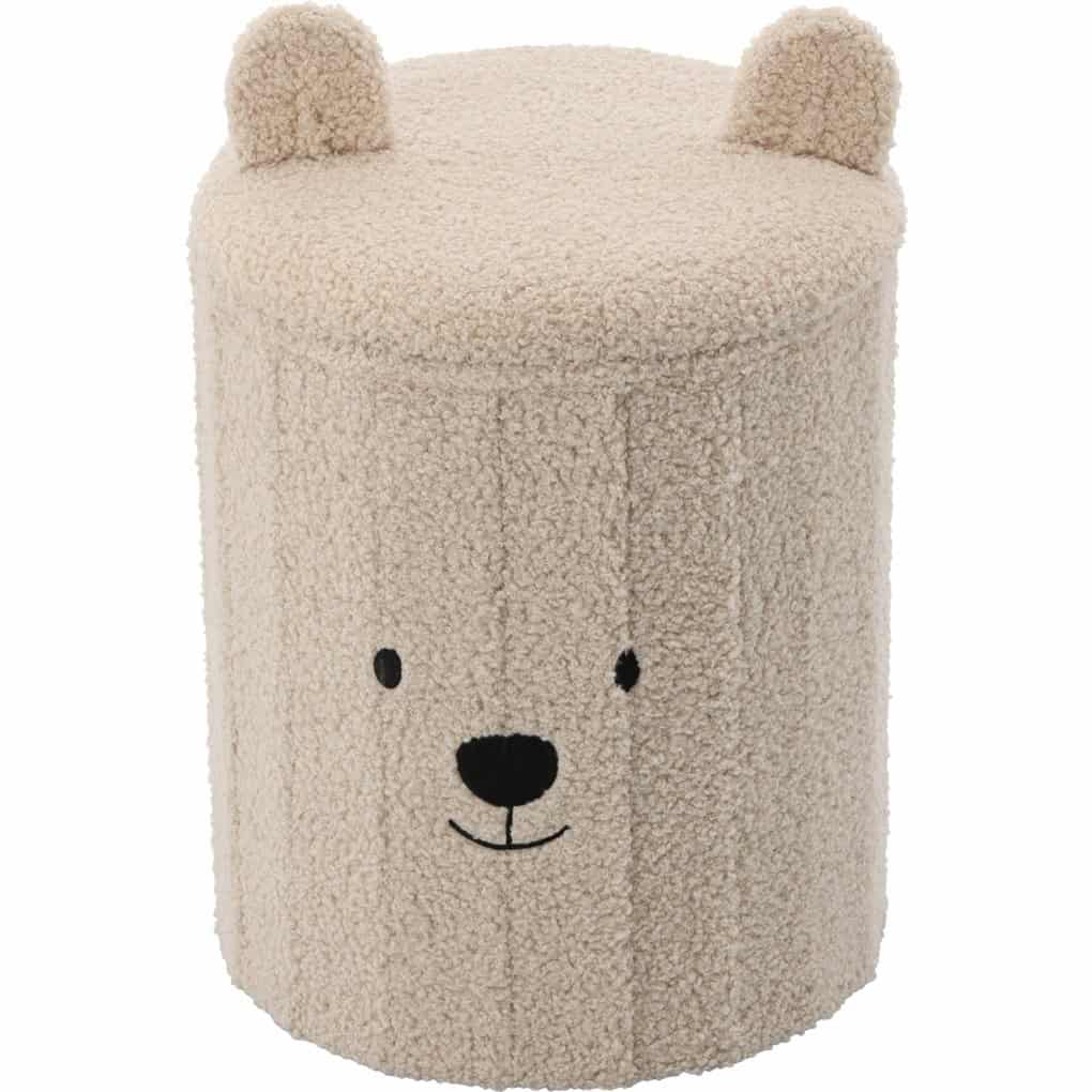 01-65 Taburet pentru copii, pliabil cu spatiu depozitare, 80kg, 28×34 cm, bej Mob360 - imagine 1