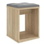 Taburet pentru masuta de toaleta cu sezut confortabil, 30x30x42 cm, stejar Mob360 - imagine 3