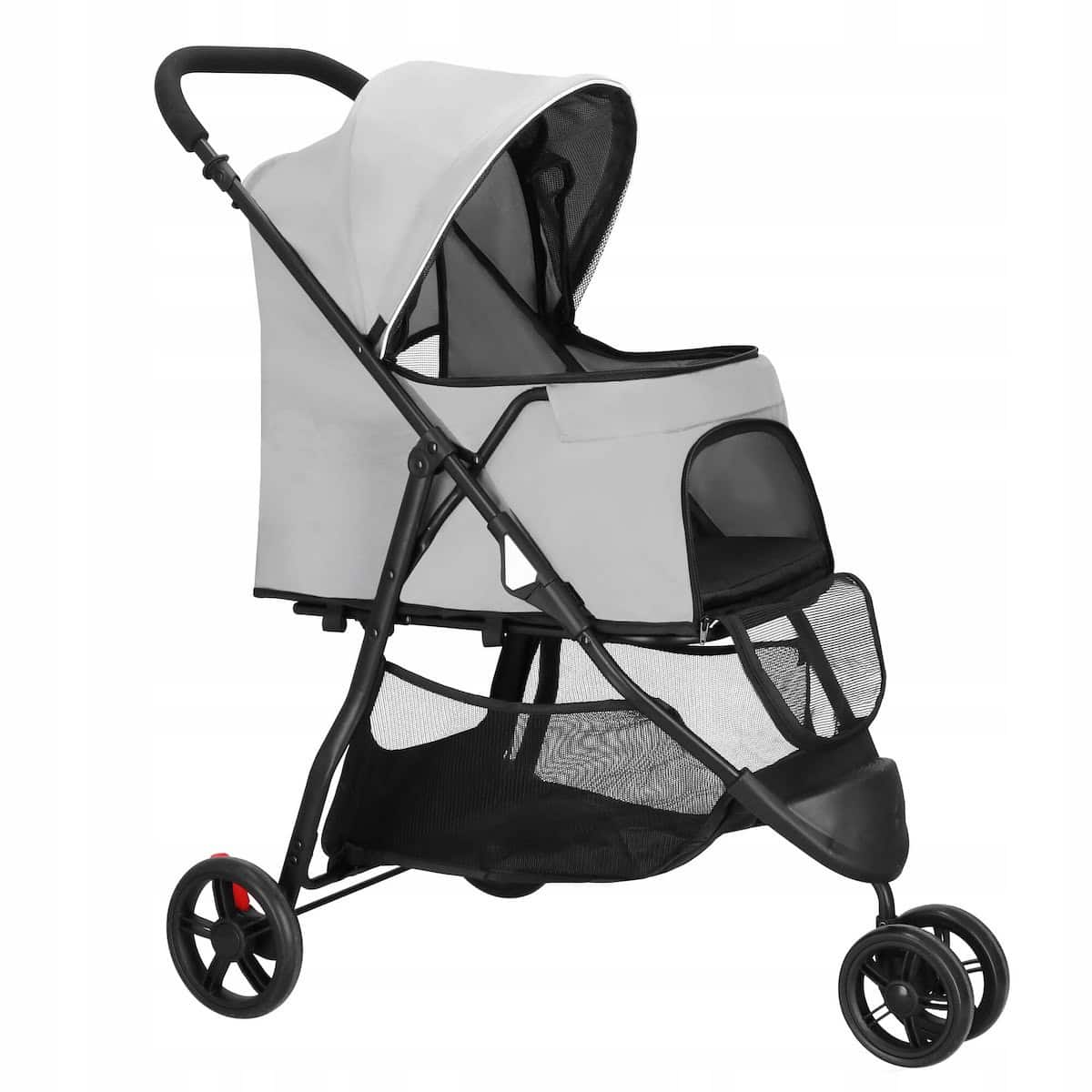 017-2 Carucior pentru transport animale, sarcina 15 kg, pentru caini si pisici Mob360 - imagine 1