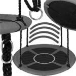 Leagan tip cuib 110cm, inaltime reglabila, 150 kg, Gri Mob360 - imagine 5