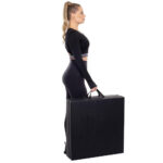 Saltea fitness groasa pentru antrenamente gimnastica, pliabila, PVC, 180x60x5cm, negru Mob360 - imagine 5