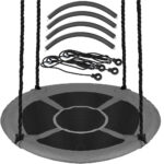 Leagan tip cuib 110cm, inaltime reglabila, 150 kg, Gri Mob360 - imagine 8