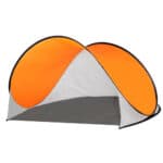 Cort plaja si picnic semi-deschis , protectie UV, 200x120x110cm, portocaliu gri Mob360