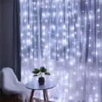 Ghirlanda luminoasa tip perdea 200 LED-uri, 2x2m, pentru interior, alimentare USB, alb Mob360 - imagine 2