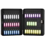 Cutie metalica din otel pentru 48 chei, echipata, 30x24x7.5cm, neagra Mob360