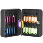 Cutie metalica din otel pentru 20 chei, echipata, 20x16x7.5cm, neagra Mob360