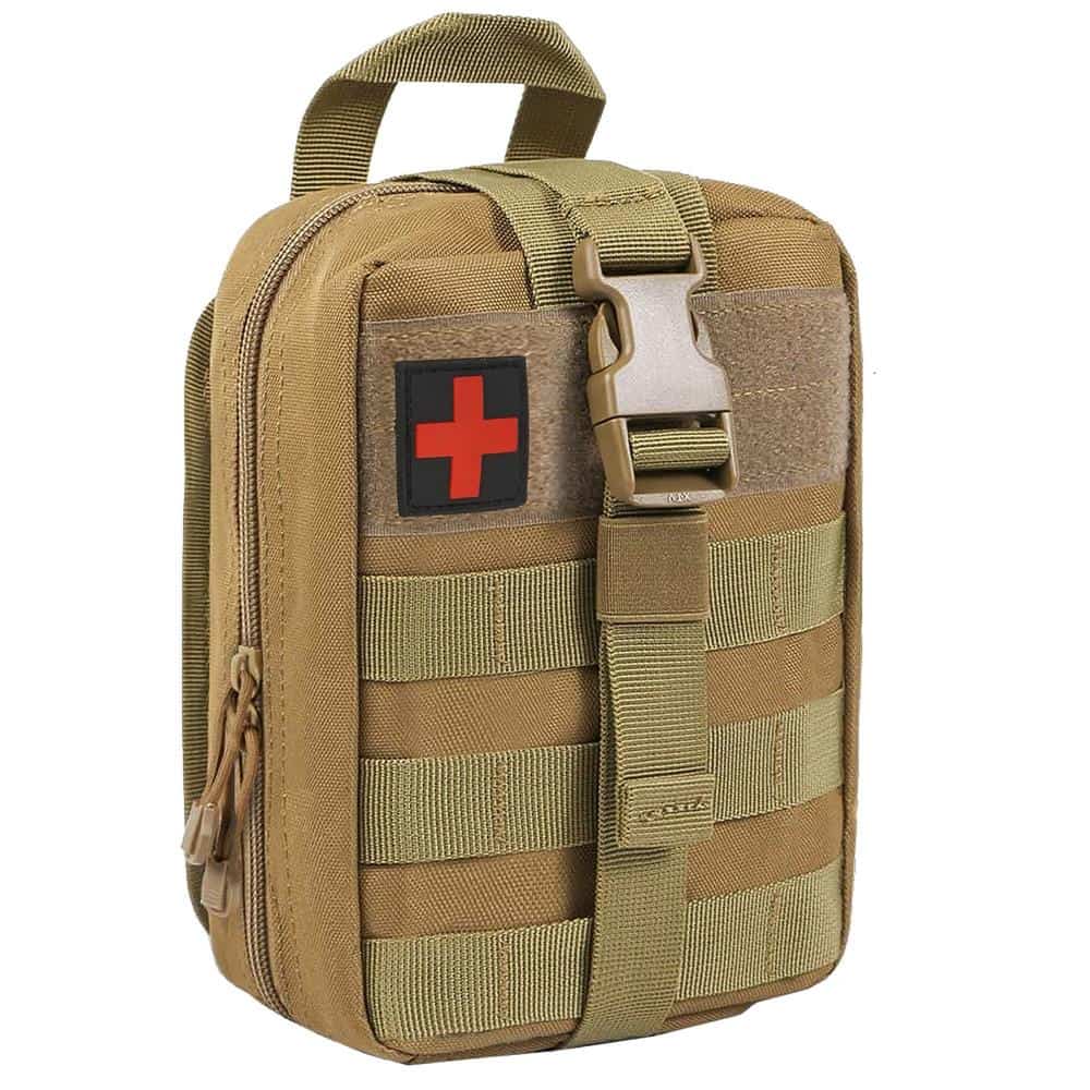 1-64 Borseta sport de brau, impermeabila, cu prindere la curea, 22x18x10cm, verde militar Mob360 - imagine 1