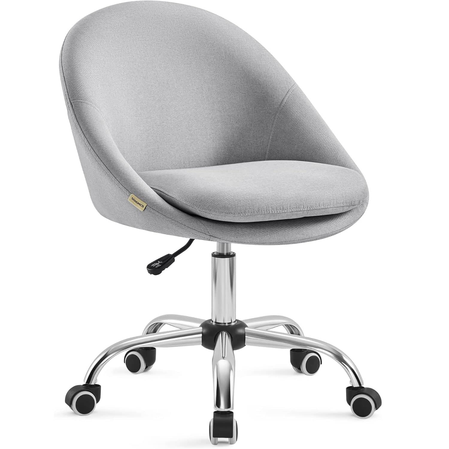 1-70 Scaun de birou ergonomic, inaltime reglabila, 60x60x(80-90) cm, gri Mob360 - imagine 1