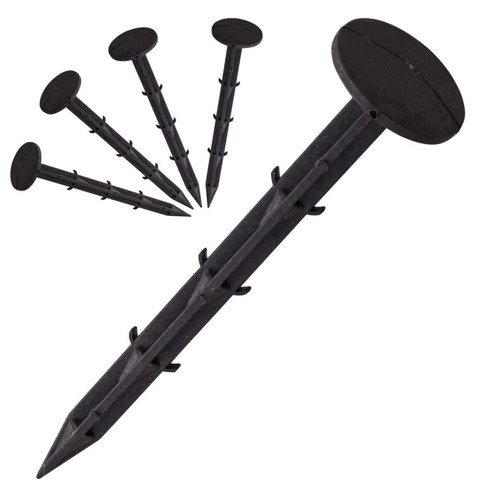 1-8 Set 50 cuie plastic fixare folii, tip ancora harpon, 150×32 mm, negru Mob360 - imagine 1