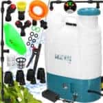 Pompa de stropit electric rucsac 16L, cu acumulator, 6 duze, lance telescopica si presiune reglabila Mob360 - imagine 2