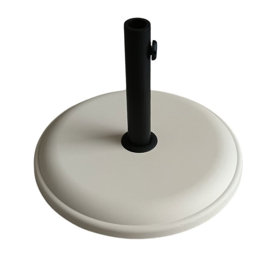 1-suport-bej Suport baza pentru umbrele de gradina, din beton, 45 cm diametru, 16kg, alb Mob360 - imagine 1