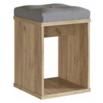 Taburet pentru masuta de toaleta cu sezut confortabil, 30x30x42 cm, craft Mob360 - imagine 2