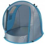 Cort plaja si picnic , protectie UV, 210x130x90 cm, albastru gri Mob360 - imagine 9