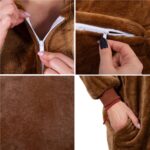 Pijama tip salopeta pentru adulti, model Ren, marime M Mob360 - imagine 8