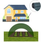 Plasa umbrire si intimitate pentru gard, 1.7m latime, 10m lungime, 185g densitate, verde Mob360 - imagine 8