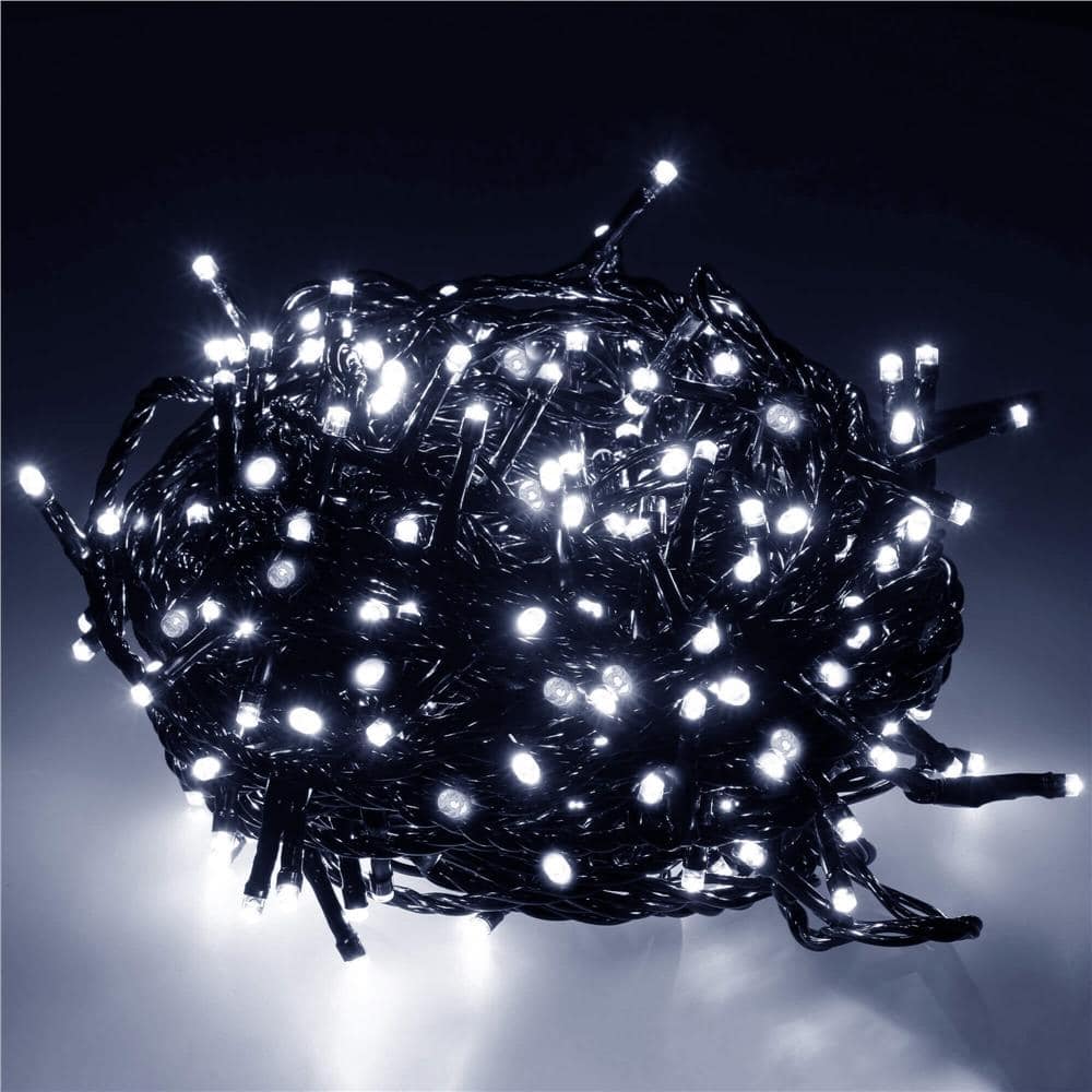 10-27 Instalatie lumini pentru bradul de Craciun, 91,5 metri, 1500 LED-uri, alb rece Mob360 - imagine 1