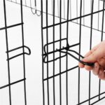 Tarc pentru animale de companie, din fier, forma configurabila, cu usa de acces, 3XL, 165x85x73cm, negru Mob360 - imagine 9