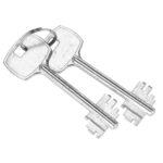 Seif standard cu cheie, 170x230x170 mm, Otel, Negru Mob360 - imagine 6