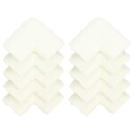 Set 10 protectii colturi pentru siguranta copii, 60x35mm, spuma EPE, crem Mob360