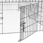 Tarc pentru animale de companie, din fier, forma configurabila, cu usa de acces, 3XL, 165x85x73cm, negru Mob360 - imagine 8