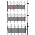 Panou de gard pentru intimitate in gradina, PVC Premium, 26 x 0.19 m, gri antracit Mob360 - imagine 2