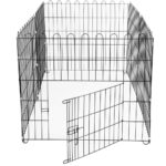 Tarc pentru animale de companie, din fier, forma configurabila, cu usa de acces, 3XL, 165x85x73cm, negru Mob360 - imagine 5