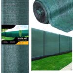 Plasa umbrire si intimitate pentru gard, 1.5m latime, 10m lungime, 140g densitate, verde Mob360