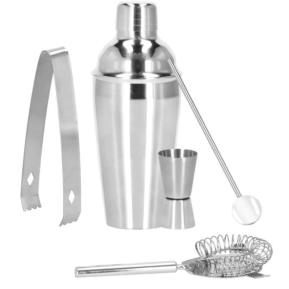 16-11 Set Cocktail Shaker Kit pentru barmani 550ml, KI20, 5 piese Mob360 - imagine 1