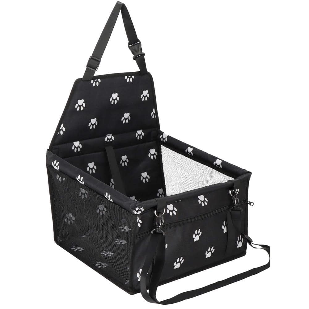 16 Geanta auto de transport animale de companie, caini si pisci, negru, 40x43x30cm Mob360 - imagine 1