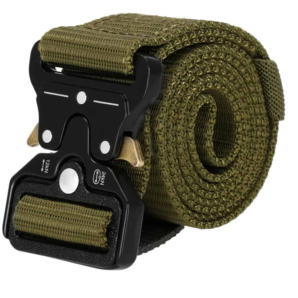 1cs Curea centura Tactical Combat pentru barbati 3.5 x 125 cm, rezistent, verde Mob360 - imagine 1