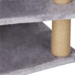 Ansamblu de joaca pentru pisici, cu loc pentru zgariat, ascuns, culcus, mingi, 129cm, gri Mob360 - imagine 2