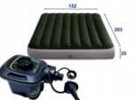 Saltea Intex Prestige Airbed Queen Dura-Beam pompa inclusa, 152x203x25cm Mob360 - imagine 2