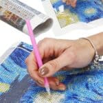 Set de broderie cu diamante 5D, 30x40cm, model Vulpe Mob360 - imagine 2