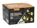 Ghirlanda luminoasa, LED, model Stripes, 20 becuri, 580cm, incarcare solara, lumina alb cald Mob360 - imagine 2