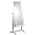 Dulap de toaleta cu oglinda si spatiu de depozitare bijuterii, 35x120cm, alb Mob360 - imagine 5