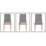 Husa pentru scaune de evenimente, marime universala, poliester si spandex, negru Mob360 - imagine 3