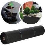 Folie agrotextil, mulcire, antiburuieni, filtru UV, 100 x 1.1metri, 70g/m2, negru Mob360 - imagine 3