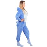 Pijama tip salopeta pentru adulti, model Stitch, marime M Mob360 - imagine 3