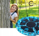 Leagan tip cuib Camuflaj 100cm, inaltime reglabila, 150 kg, Albastru Negru Mob360 - imagine 3