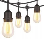 Ghirlanda luminoasa decorativa pentru exterior, alimentare la priza, 15 metri, 15 becuri LED cu iluminare calda 3000K, IP44, controler prin aplicatie Mob360 - imagine 2