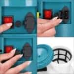 Pompa de stropit electric rucsac 16L, cu acumulator, 6 duze, lance telescopica si presiune reglabila Mob360 - imagine 3