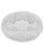 Pat pentru caini si pisici, gri, diametru 80cm Mob360