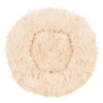 Pat pentru caini si pisici, cu husa detasabila, crem, diametru 90cm Mob360 - imagine 3