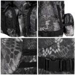 Rucsac militar pentru drumetie, impermeabil, ultra usor, 50litri, gri Mob360 - imagine 2