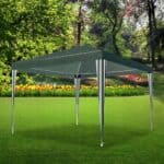 Cort pavilion de gradina, 300x300 cm, impermeabil cu rezistenta UV, verde Mob360 - imagine 3
