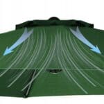 Umbrela terasa gradina, cu manivela, diametru 400cm, Verde Mob360 - imagine 4